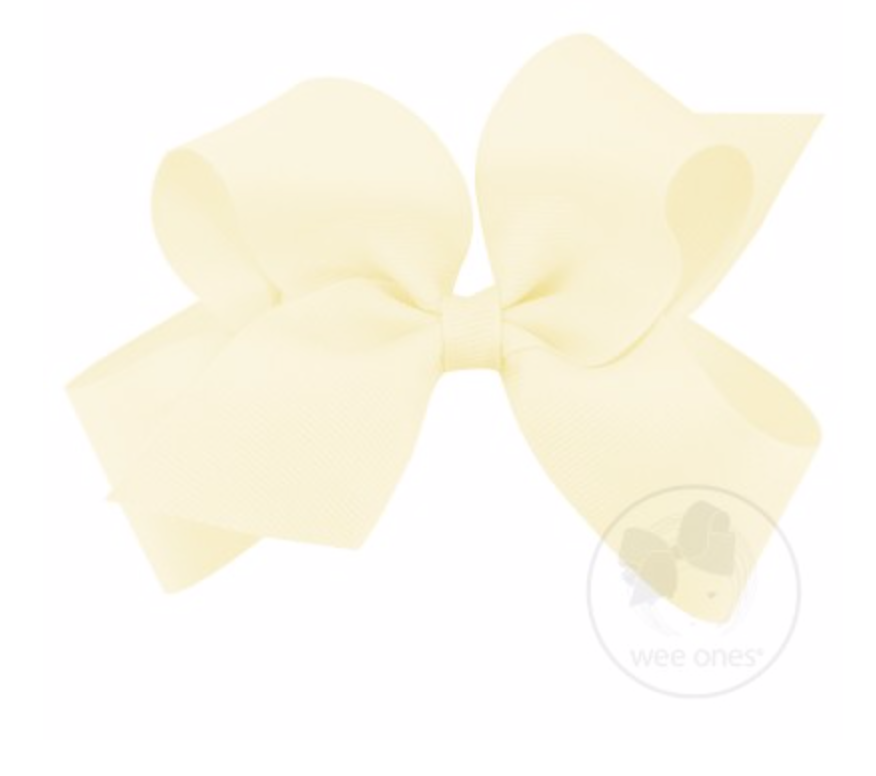 
            
                Load image into Gallery viewer, Wee Ones - Medium Classic Grosgrain Hair Bow (Plain Wrap)
            
        