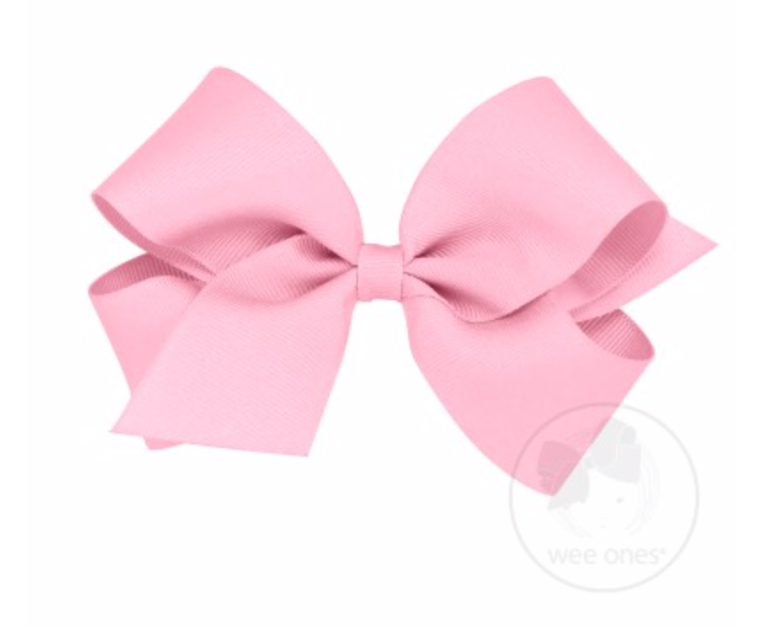 
            
                Load image into Gallery viewer, Wee Ones - Medium Classic Grosgrain Hair Bow (Plain Wrap)
            
        