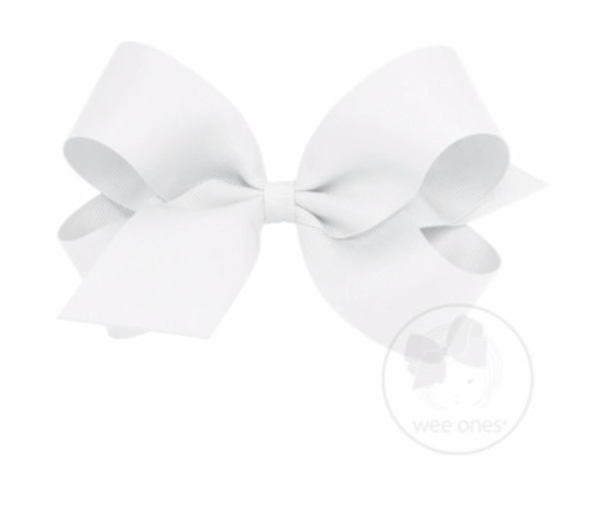 
            
                Load image into Gallery viewer, Wee Ones - Large Classic Grosgrain Hair Bow (Plain Wrap)
            
        