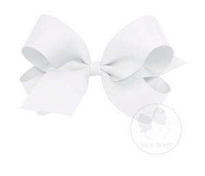 Wee Ones - Large Classic Grosgrain Hair Bow (Plain Wrap)