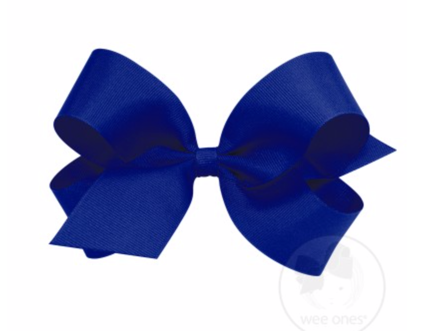 
            
                Load image into Gallery viewer, Wee Ones - Large Classic Grosgrain Hair Bow (Plain Wrap)
            
        