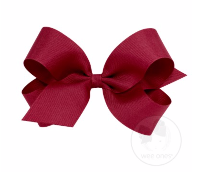 
            
                Load image into Gallery viewer, Wee Ones - Large Classic Grosgrain Hair Bow (Plain Wrap)
            
        