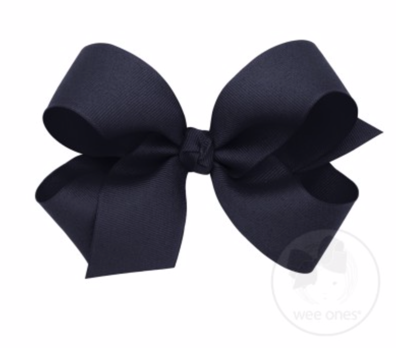 
            
                Load image into Gallery viewer, Wee Ones - Large Classic Grosgrain Hair Bow (Plain Wrap)
            
        