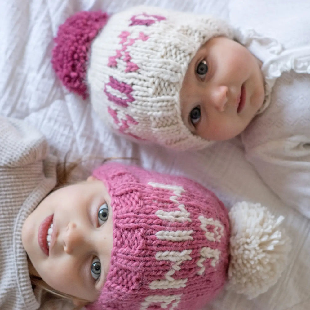 Huggalugs - Be Mine Valentine's Day Hand Knit Beanie Hat