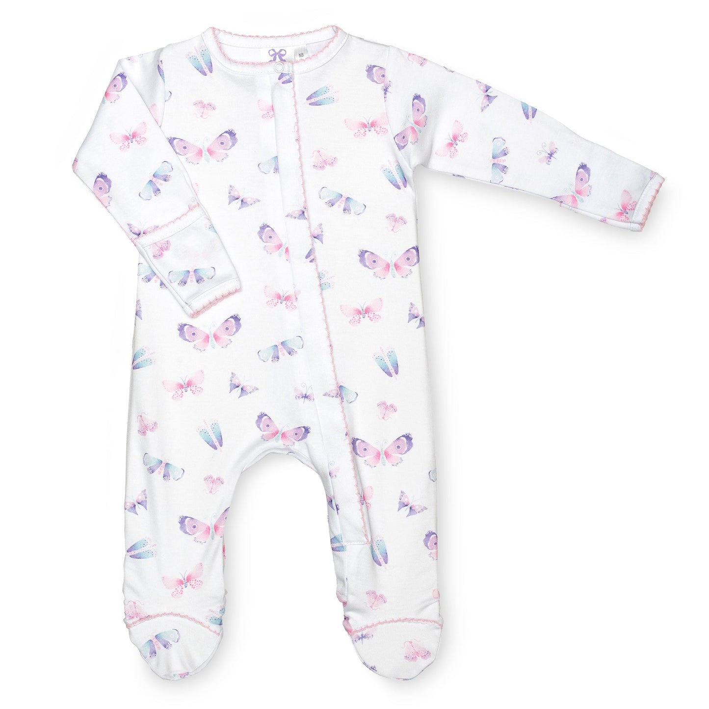 Lavender Bow - Butterfly Classic Footie