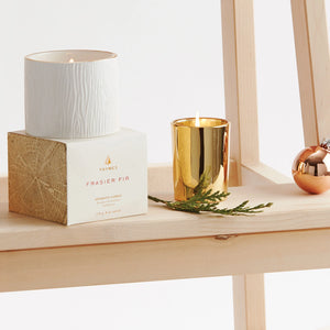 Thyme - Frasier Fir Gold Votive Candle