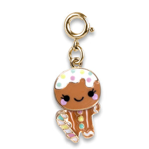 Charm It! - Gold Swivel Gingerbread Charm