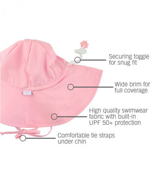 Ruffle Butts/Rugged Butts - Pink Sun Protective Hat