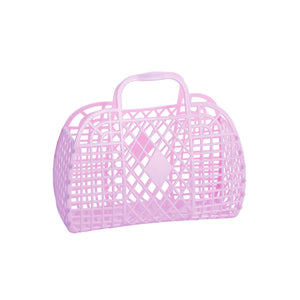 Sun Jellies - Small Retro Basket - Lilac