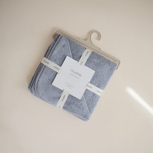 mushie - Organic Cotton Baby Hooded Towel Tradewinds
